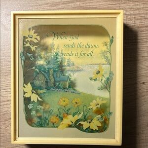 Hallmark "Scene Setter" shadow box from 1979